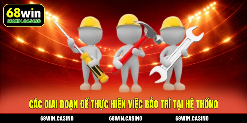 Các giai đoạn để thực hiện việc bảo trì tại hệ thống