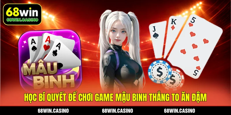Học bí quyết để chơi game Mậu Binh thắng to ăn đậm