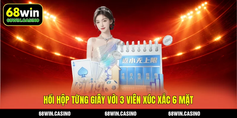 Hồi hộp từng giây với 3 viên xúc xắc 6 mặt