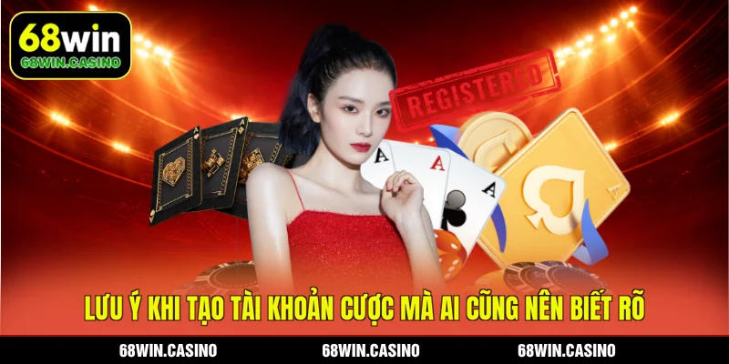 Lưu ý khi tạo tài khoản cược mà ai cũng nên biết rõ