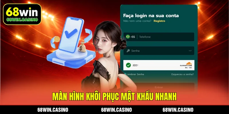 Màn hình khôi phục mật khẩu nhanh